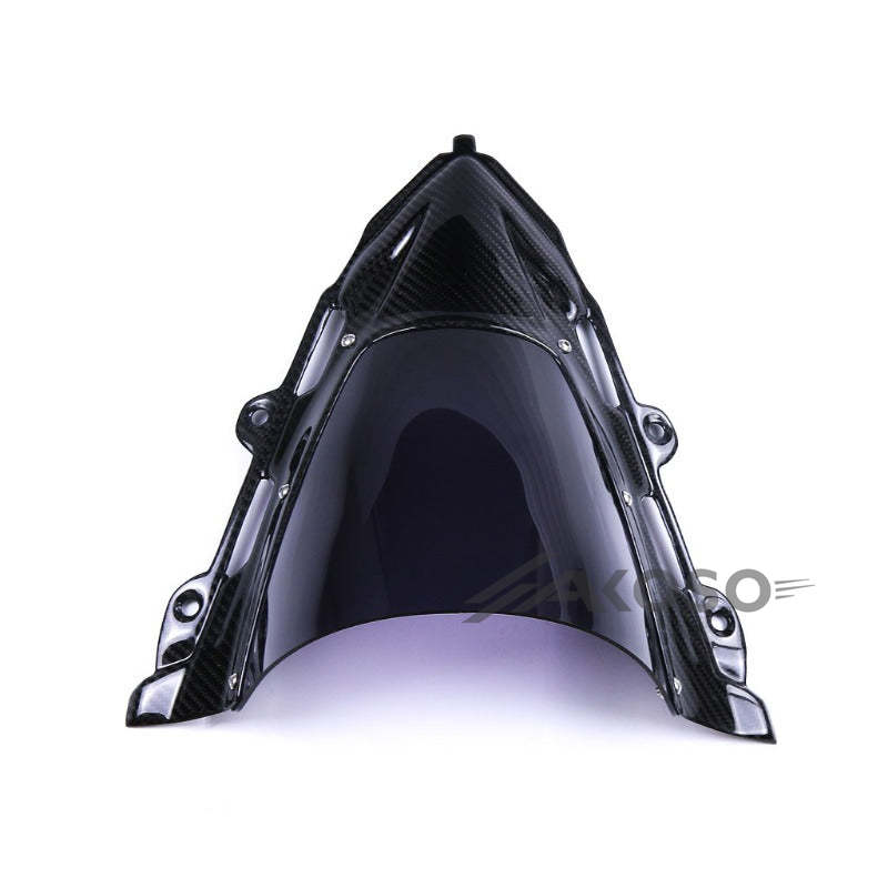 AKOSO 2014-2018 Honda CB650F CBR650F Carbon Fiber Motorcycle Front Screen Windshield Fairing Windshield